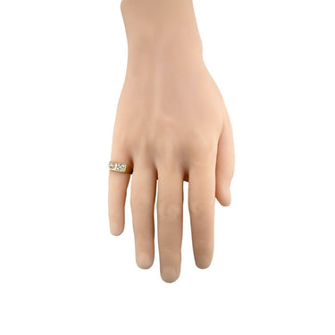 14K Yellow Gold Mens Diamond Pinky Ring 0.75 Ctw